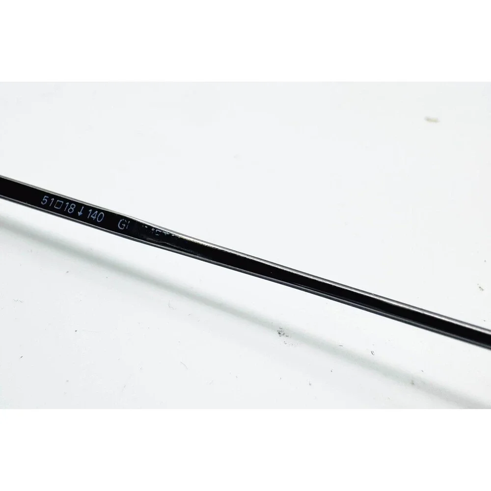 Flexon Eyeglasses Mens Black 628 Marchon Metal Rectangle 51-18-140